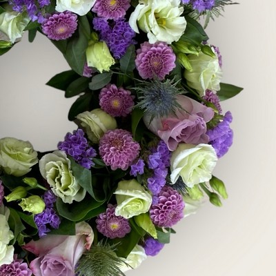 Purple and Green Mixed Wreath