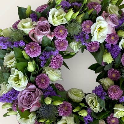 Purple and Green Mixed Wreath