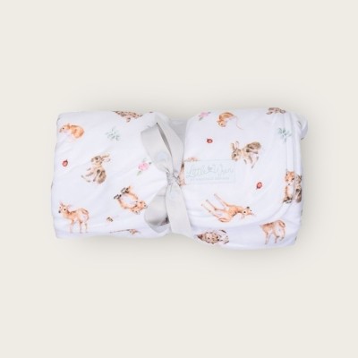 Wrendale Little Forest Woodland Animal Baby Blanket