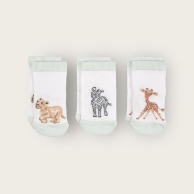 Wrendale Little Savannah African Animal Baby Socks   0 6 months