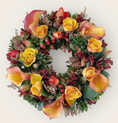 Autumnal Colours Mixed Wreath