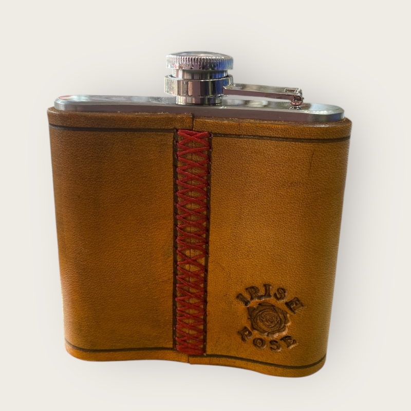 Irish Rose Celtic Knot Hip Flask