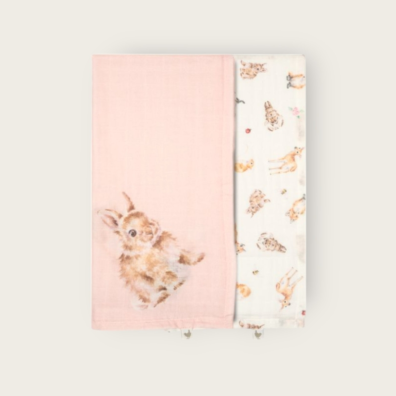 Wrendale 'Little Forest' Woodland Animal Muslin Gift Set