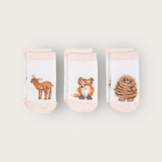 Wrendale Little Forest Woodland Animal Baby socks   0 6 months